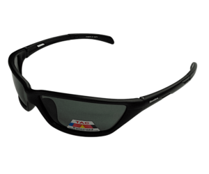Mustad Polarised Sunglasses - Black Frame with Smoke Lens