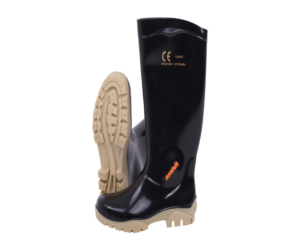 Shova Gumboots - Black & Ivory